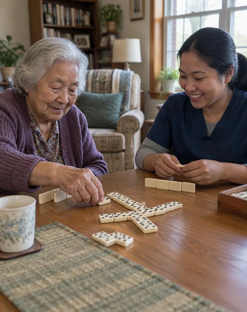 Companionship from a compassionate home caregiver